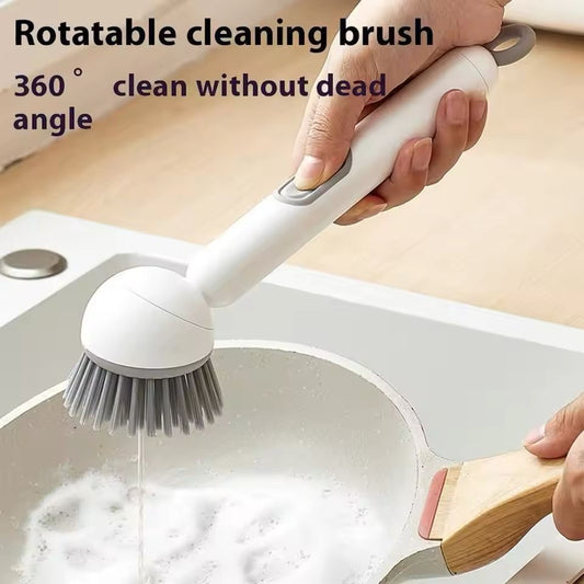 Adjustable Cleaning Brush with Liquid Dispenser ๐งฝโจ