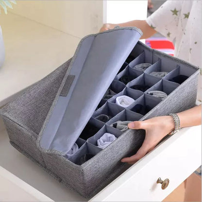 SimpleSelect.pk® Household Storage Boxes Drawer Mesh Fabric Storage Boxes Underwear Socks Folding Storage Boxes - Simple Select