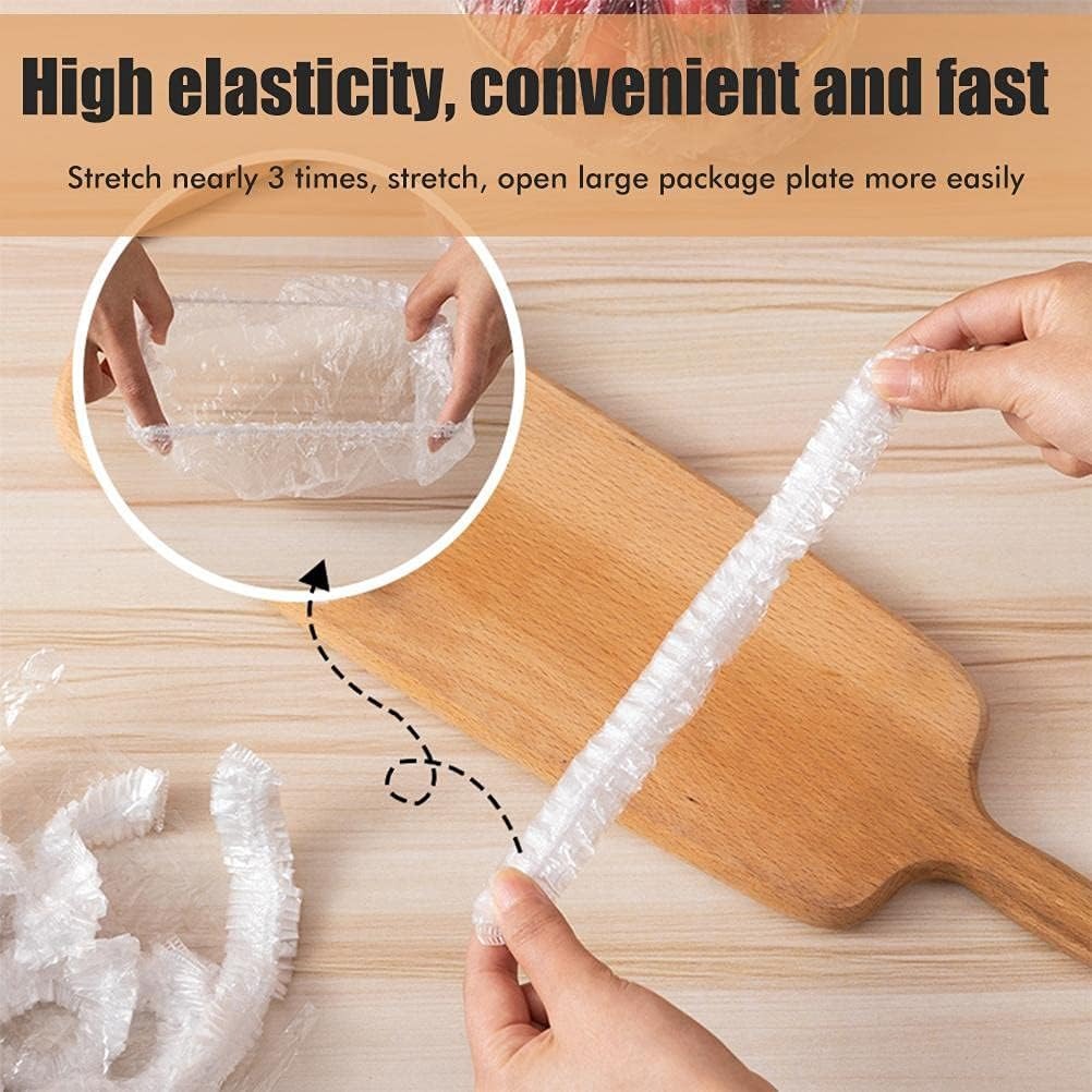 Simpleselect.pk® 100Pcs Disposable Food Cover Elastic Plastic Covers for Dishe Wrap Clings Film Dish Plate Fresh Keeping Bag Kitchen Supplie