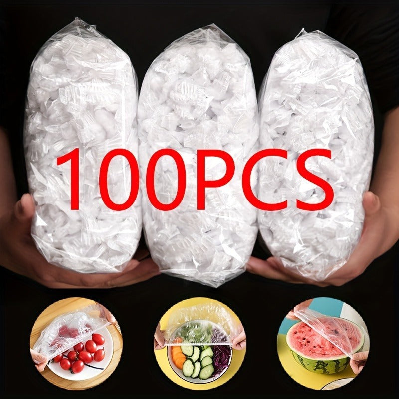 Simpleselect.pk® 100Pcs Disposable Food Cover Elastic Plastic Covers for Dishe Wrap Clings Film Dish Plate Fresh Keeping Bag Kitchen Supplie