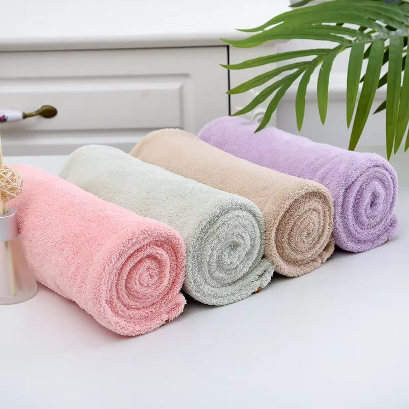 SimpleSelect.pk® Microfiber Hair Towel Magic Fast Drying Dryer Towel Women Wrap Head Absorption Water Bath Hat - Simple Select