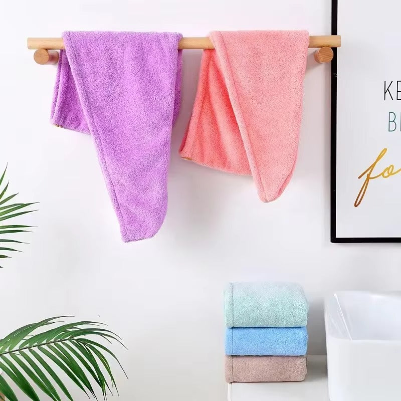 SimpleSelect.pk® Microfiber Hair Towel Magic Fast Drying Dryer Towel Women Wrap Head Absorption Water Bath Hat - Simple Select