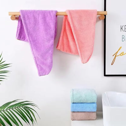 SimpleSelect.pk® Microfiber Hair Towel Magic Fast Drying Dryer Towel Women Wrap Head Absorption Water Bath Hat - Simple Select