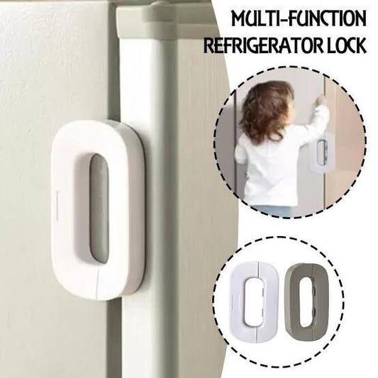 Simpleselect.pk® Household refrigerator lock freezer door lock toddler children's cabinet safety lock baby anti-pinching safety for baby
