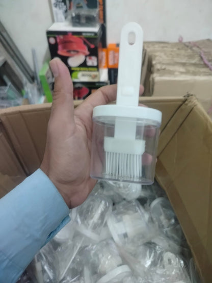 SimpleSelect.pk® Oil Bottle with Silicone Brush – Durable Kitchen Tool for Easy Cooking & Baking - Simple Select