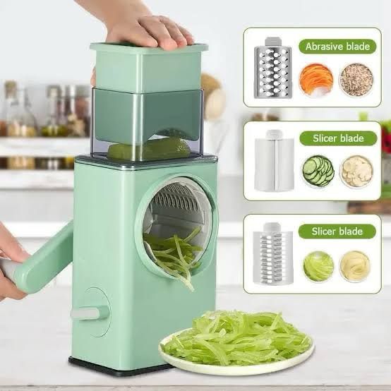 1pc Multifunctional Vegetable Slicer Cutter Chopper Graters Shredders Fruit Rotary handle Not Hurting Your Hands Kitchen TooL - Simple Select