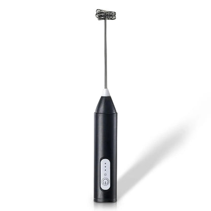 Cordless Electric Milk Frother, USB Mini Blender 3 Speeds Handheld Milk Foamer for Coffee, Cappuccino Foam Maker Whisk