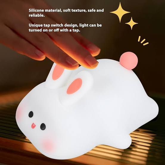 Cute LED Night Light Touch Sensor Cartoon Kid's Nightlights Silicone Child Holiday Christmas Gift Bedside Lamp Bedroom Decor