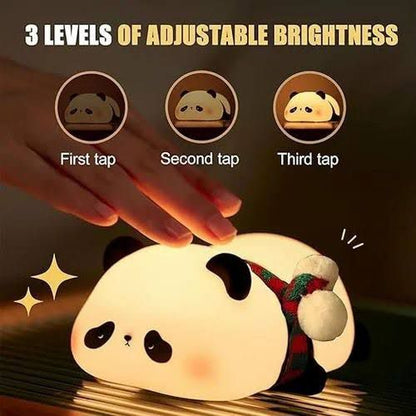 Cute LED Night Light Touch Sensor Cartoon Kid's Nightlights Silicone Child Holiday Christmas Gift Bedside Lamp Bedroom Decor